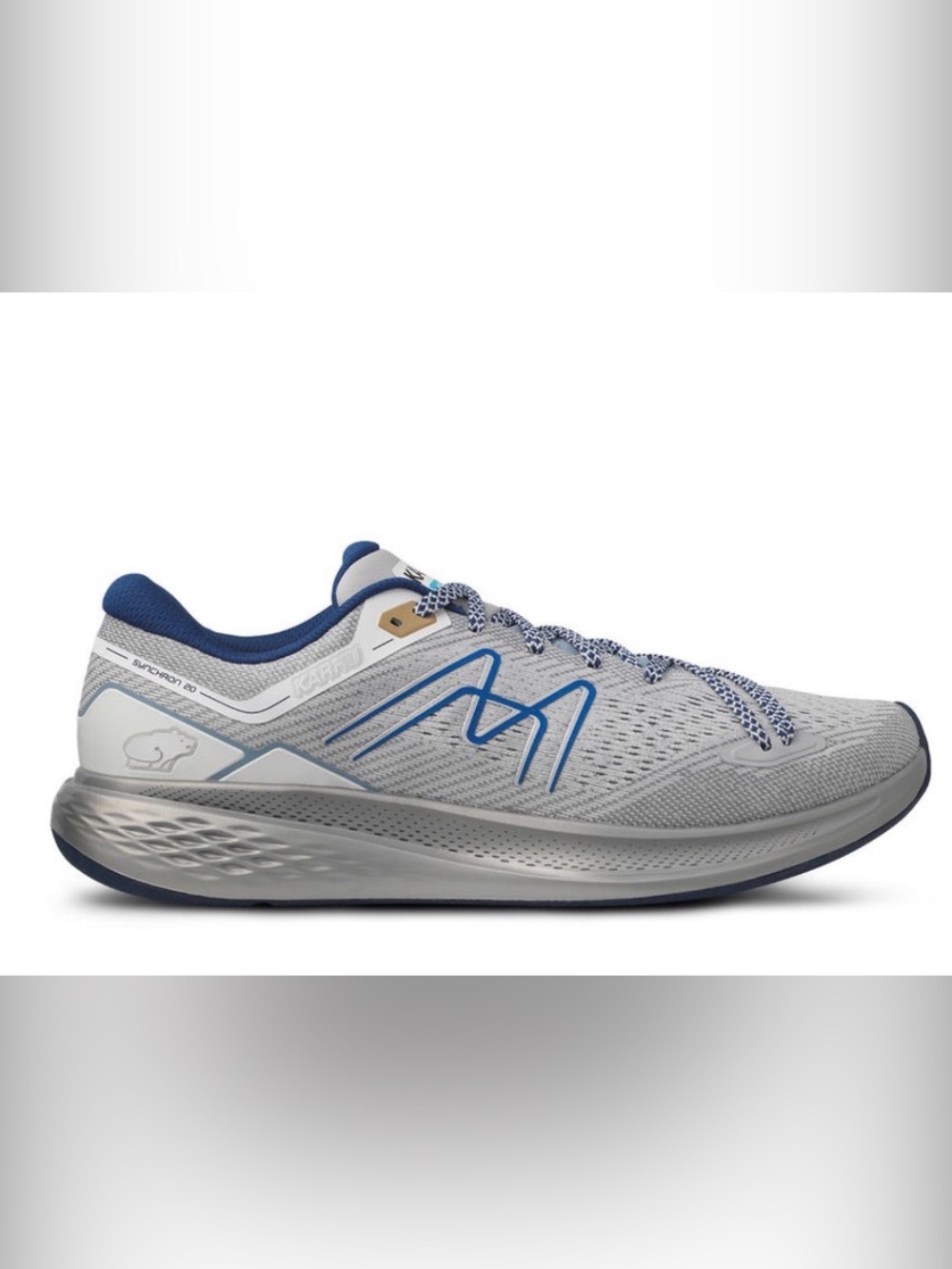 Men's Karhu Synchron 2.0 Lightweight Silver & Blue Performance Running Shoe 9.5